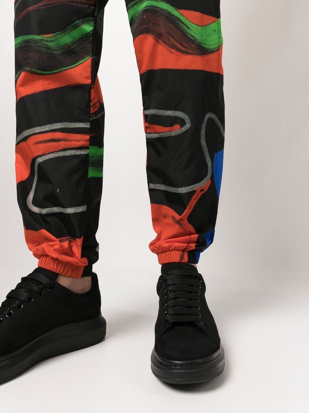 abstract-print track pants - 5