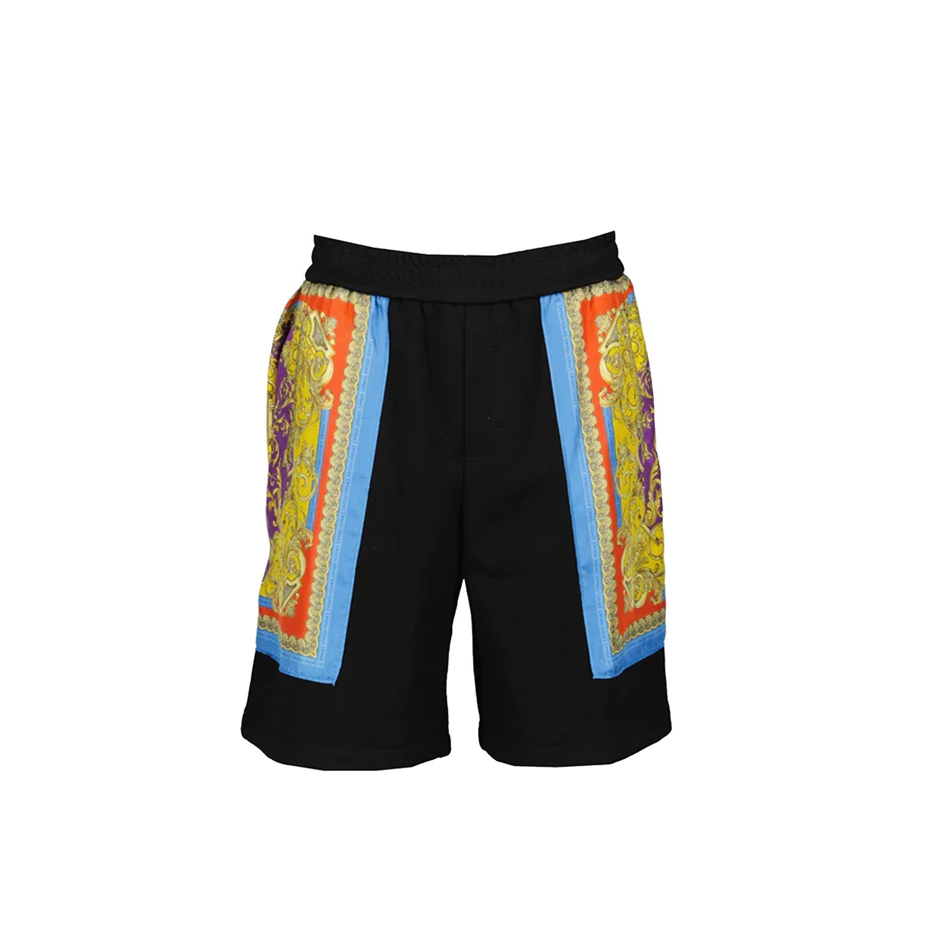 Versace Barocco Goddess Night Print Shorts Men - 5