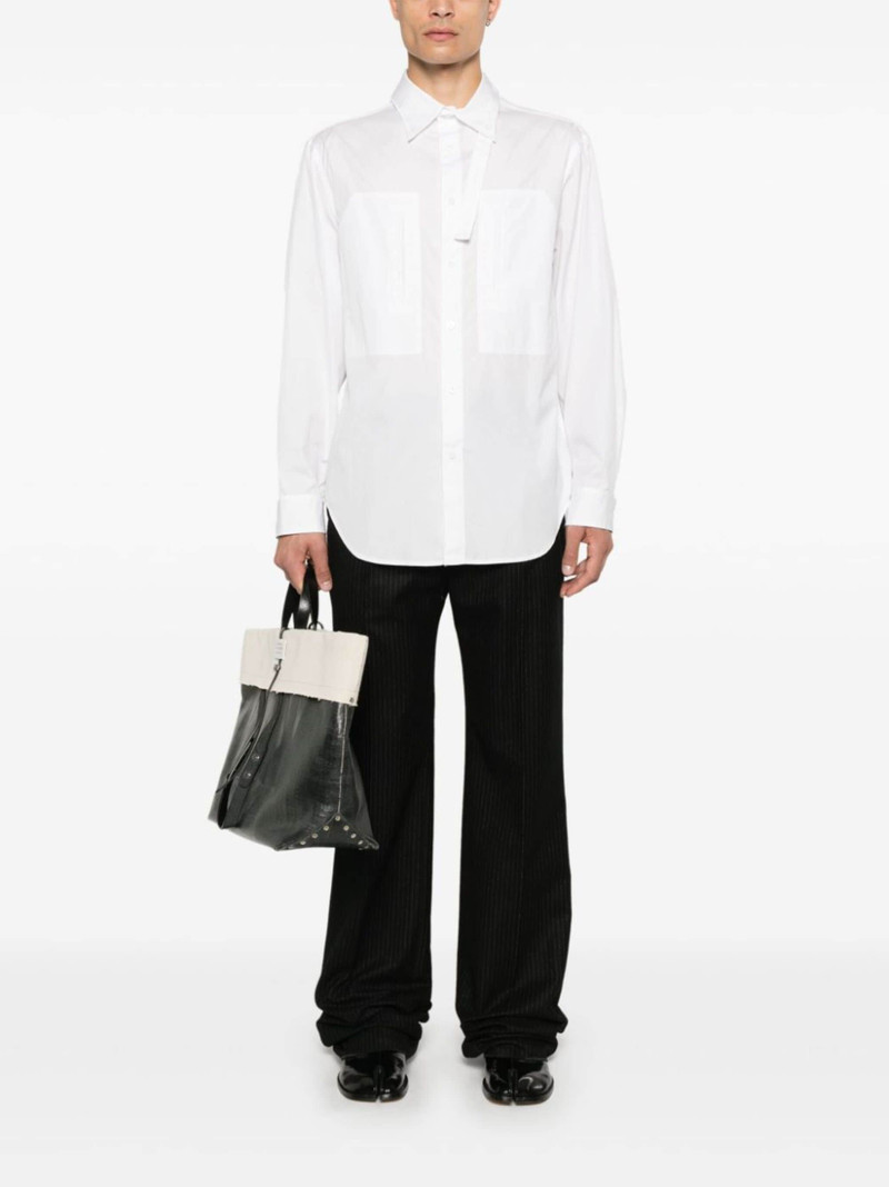 Yohji Yamamoto strap-detail shirt outlook