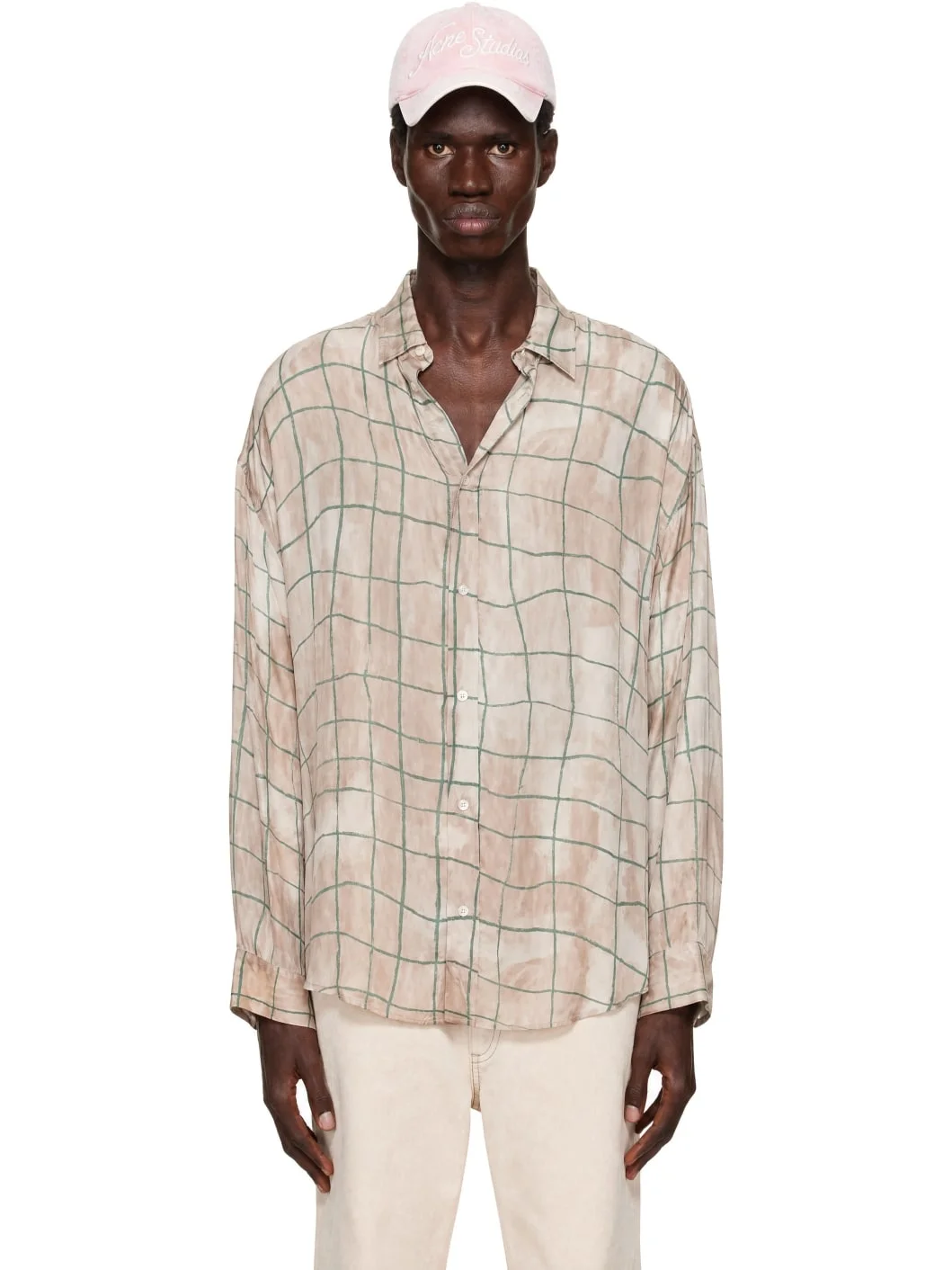 Pink Checkered Shirt - 1