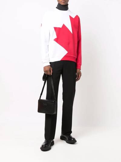 DSQUARED2 oversized maple leaf sweatshirt outlook