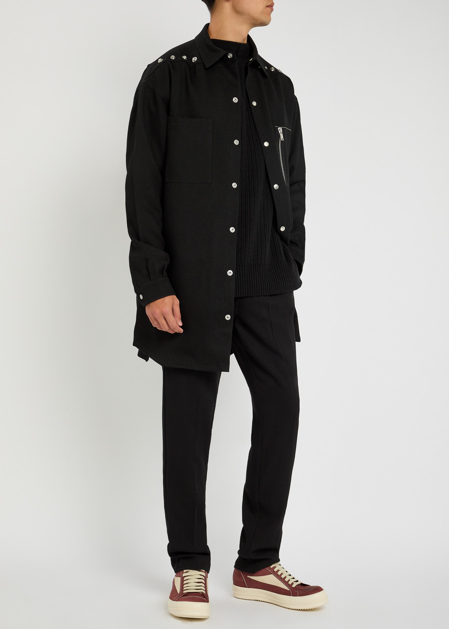 Rick Owens Embellished Wool Overshirt - 4