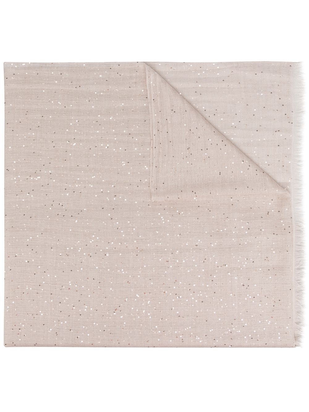 sequin-embellished scarf - 1