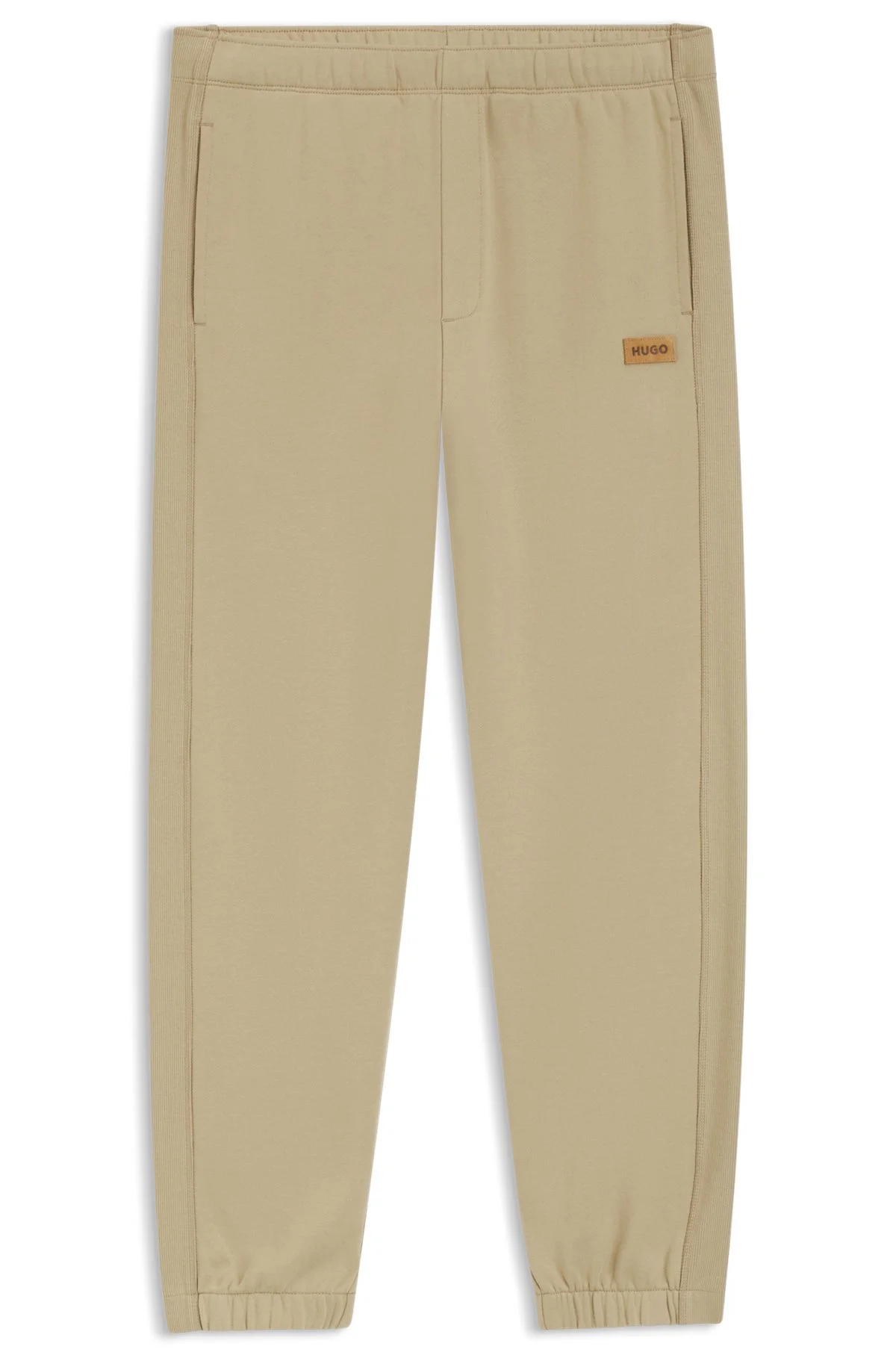 COTTON-TERRY SWEATPANTS WITH LOGO BADGE - 1