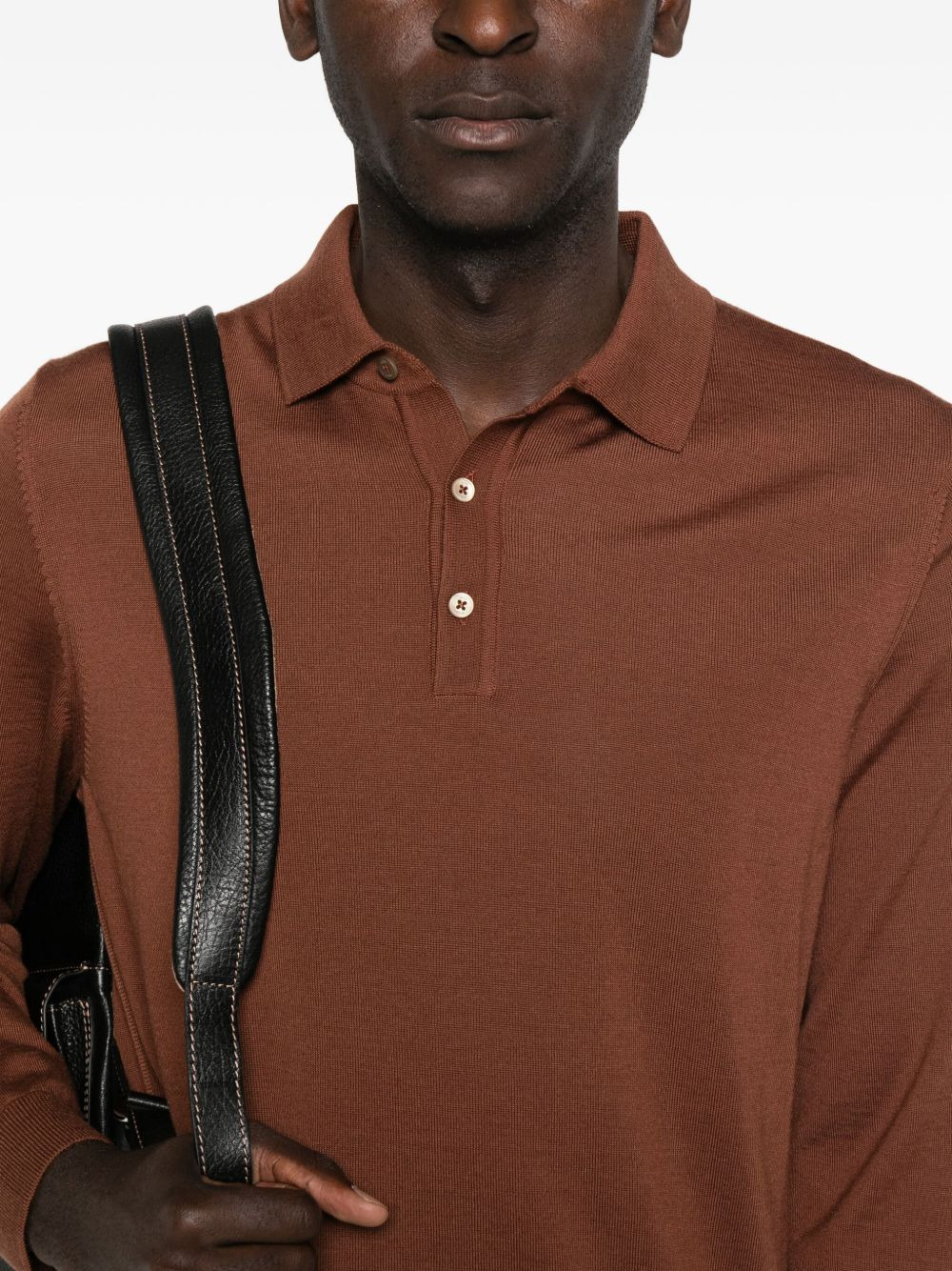 long-sleeve polo shirt - 4