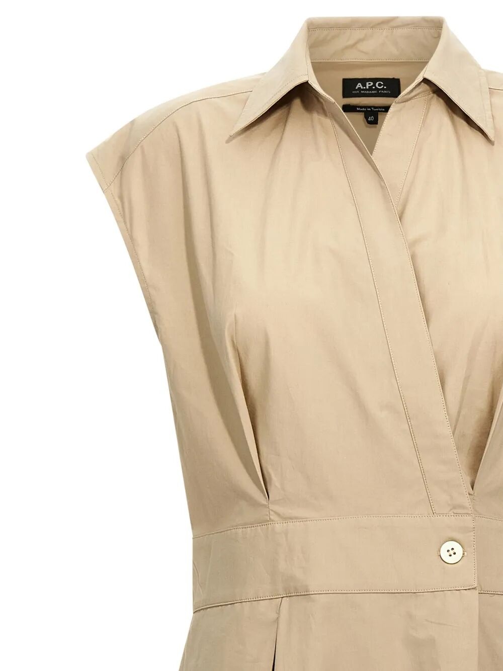 A.P.C. Women Athéna Cotton Wrap Dress - 3