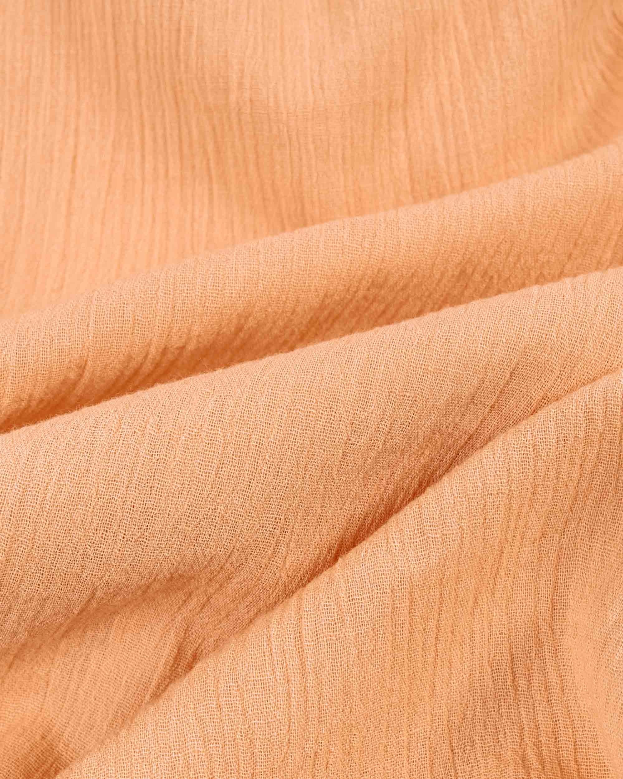 Camp Shirt Coral Cotton Crepe - 5