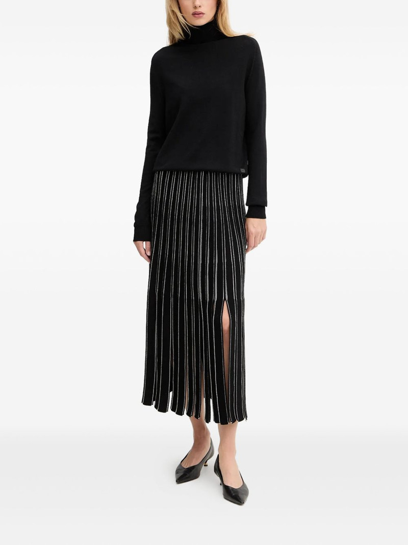 BOSS striped midi skirt outlook