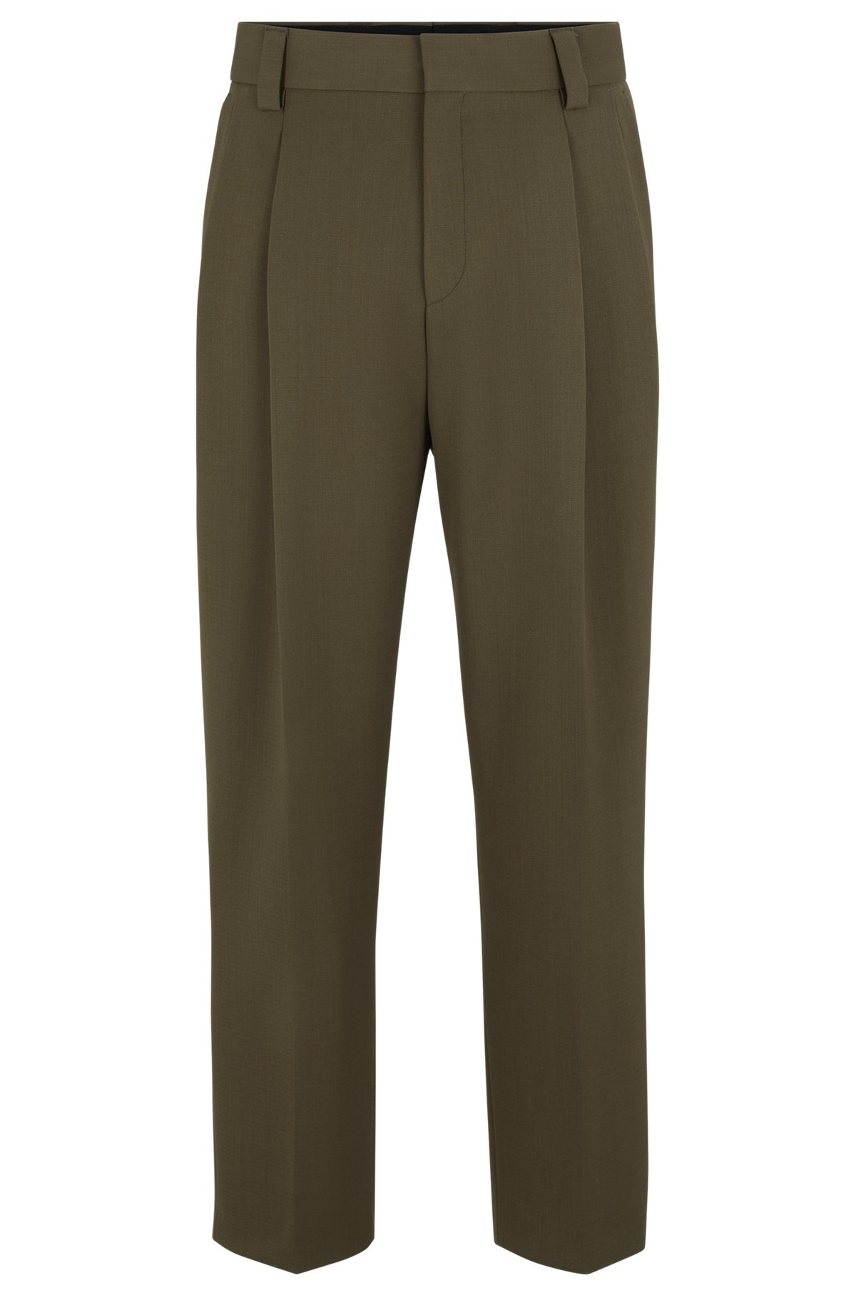 TAILORED TROUSERS IN A STRETCH-WOOL BLEND - 1