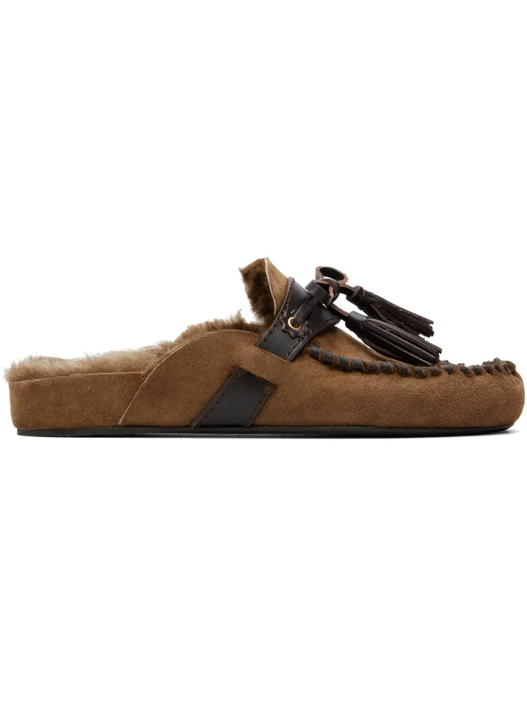 Brown Malvin Mule Loafers - 1