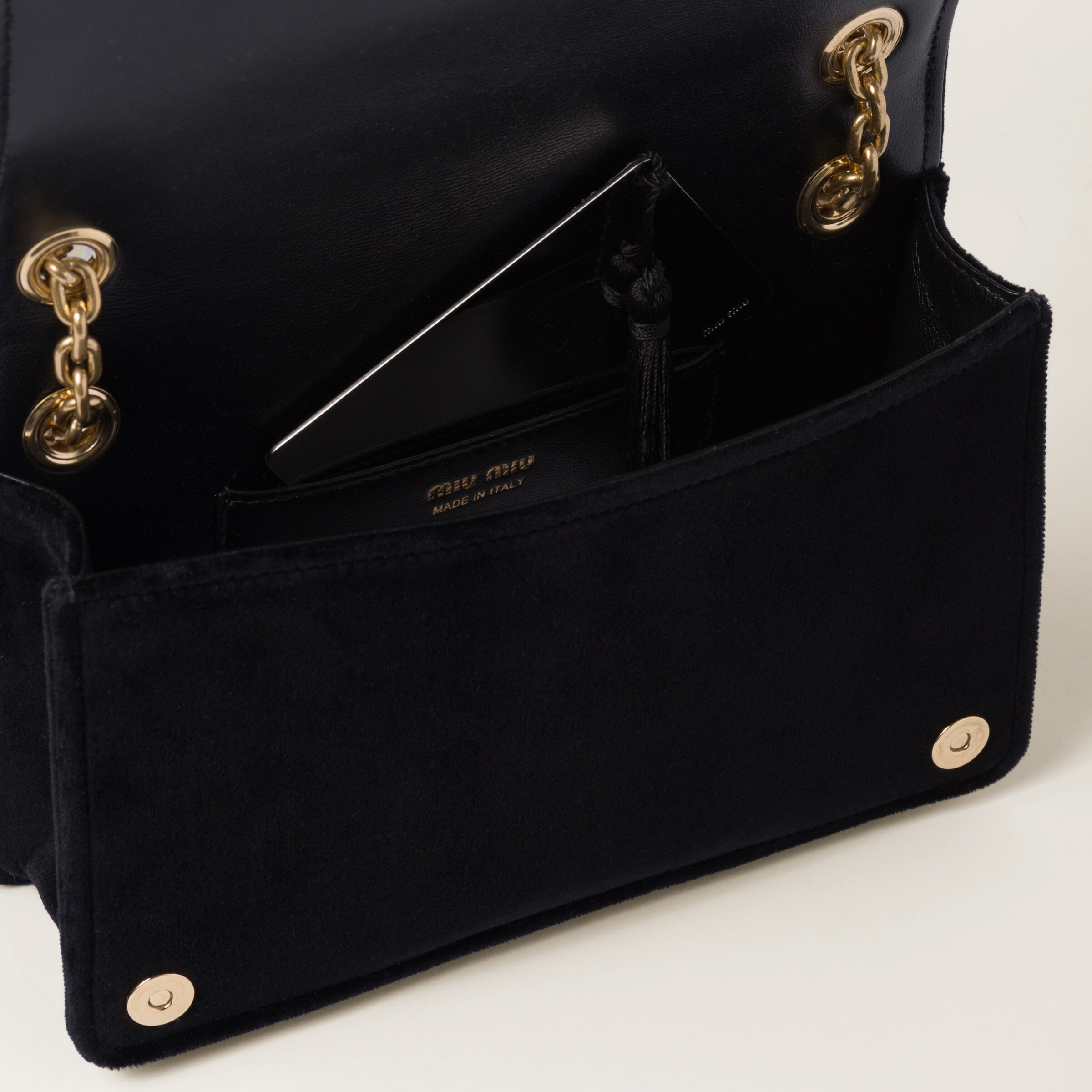 Matelassé velvet mini-bag - 5