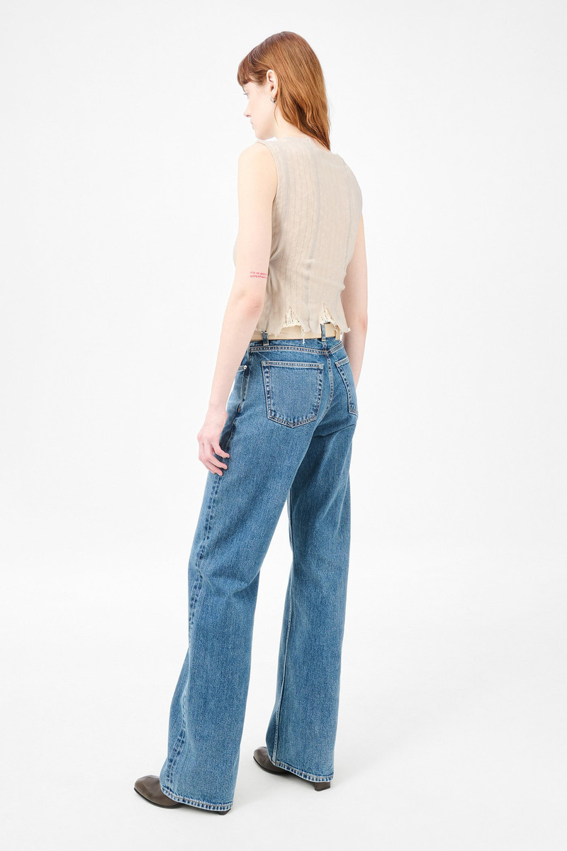 Ragged Vest Taupe Nylon Mesh 4