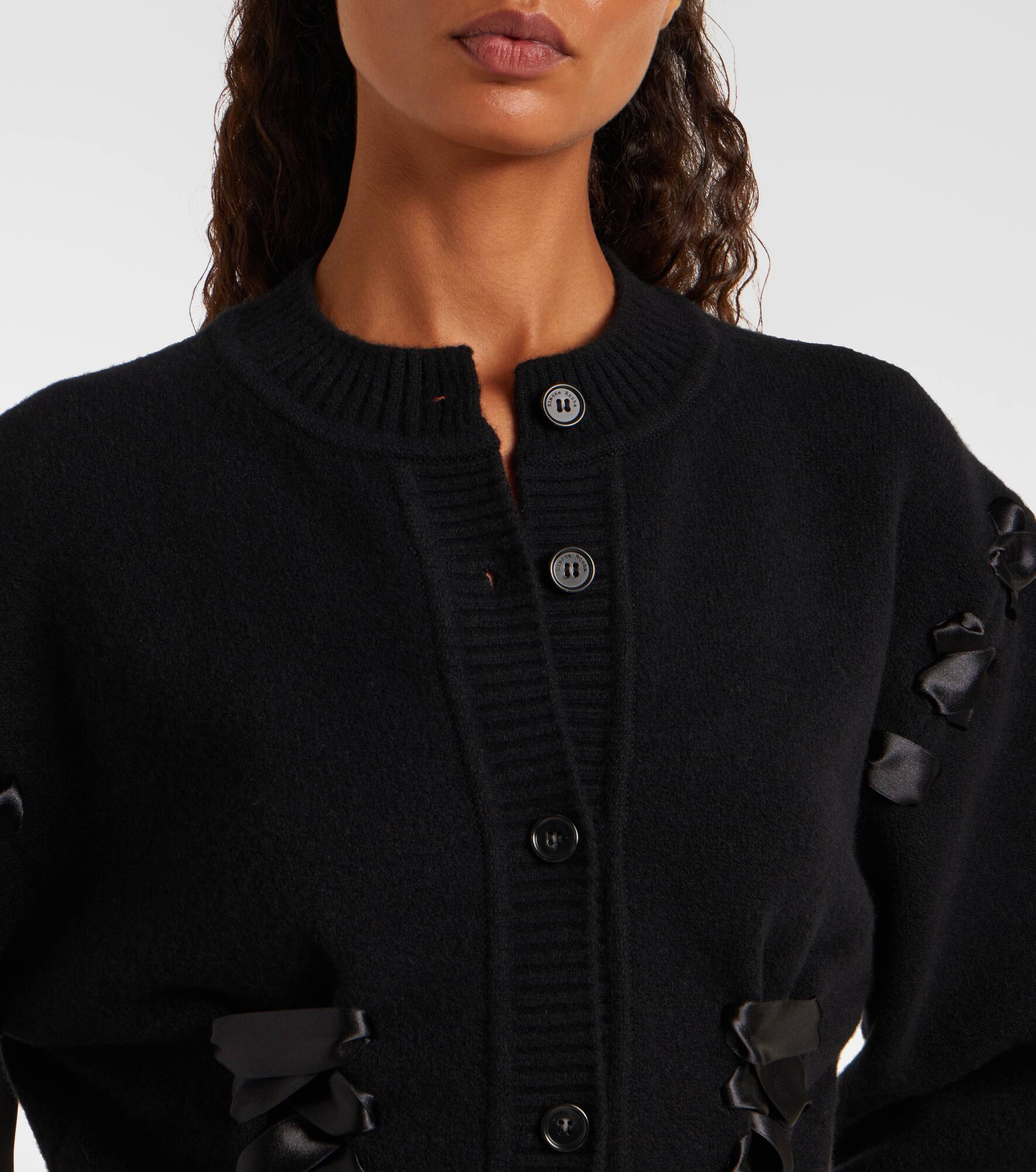 Embellished wool-blend cardigan - 4