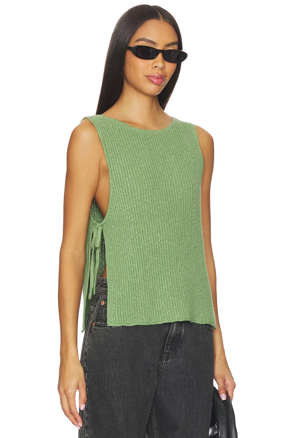 x free-est Lizzie Sweater Top In Green Eyes - 1