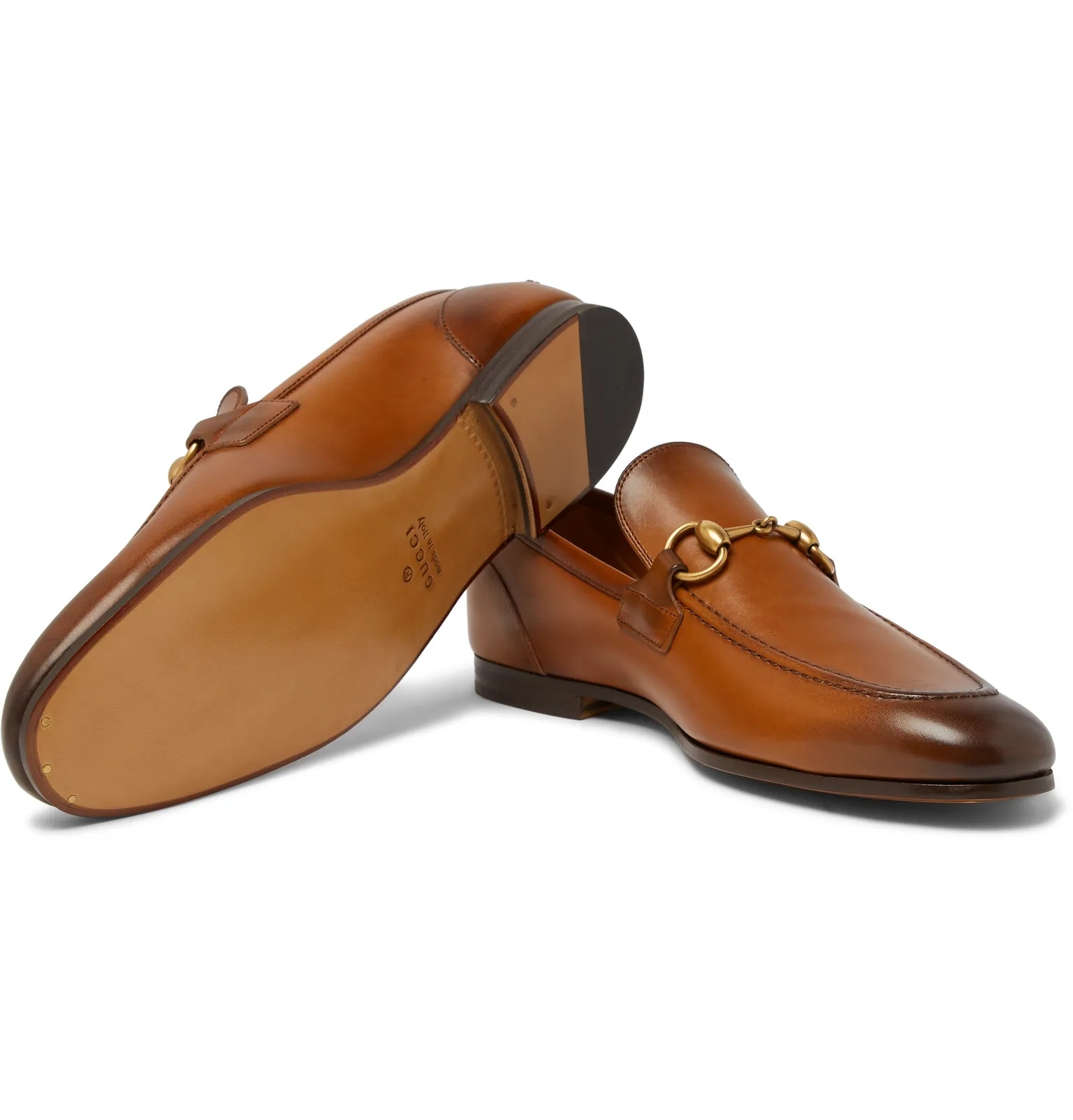 Jordaan Horsebit Burnished-Leather Loafers - 7