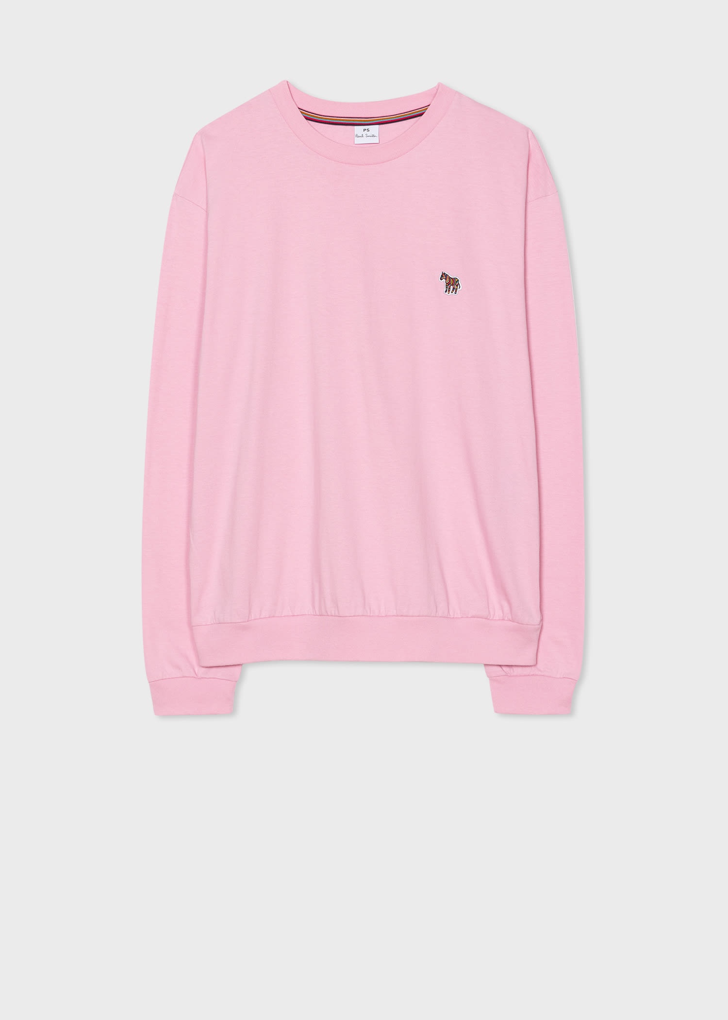 Pink Zebra Logo Long-Sleeve T-Shirt - 1