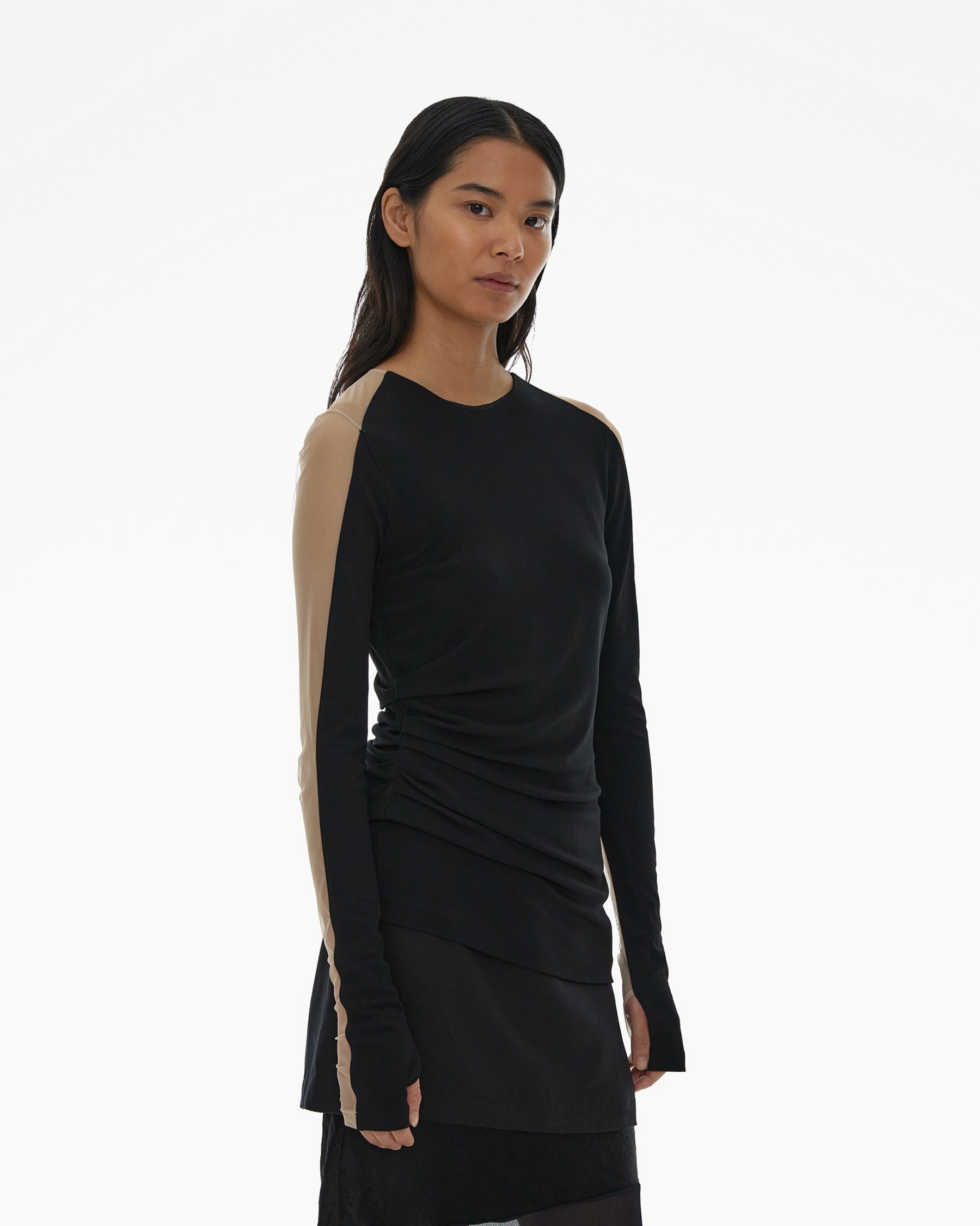 SHEER SLEEVE TOP - 5