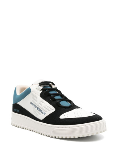 EMPORIO ARMANI logo-embroidered sneakers outlook