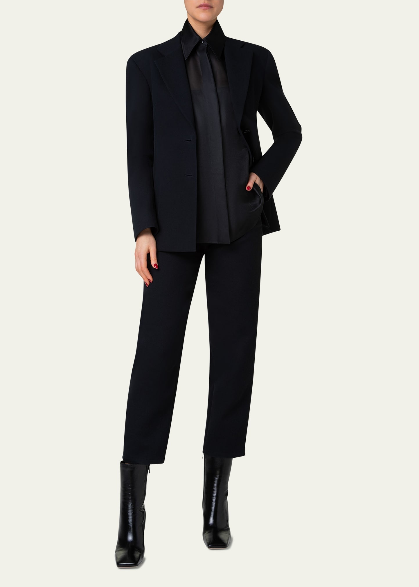 Walker Double-Face Cotton Blazer Jacket - 2