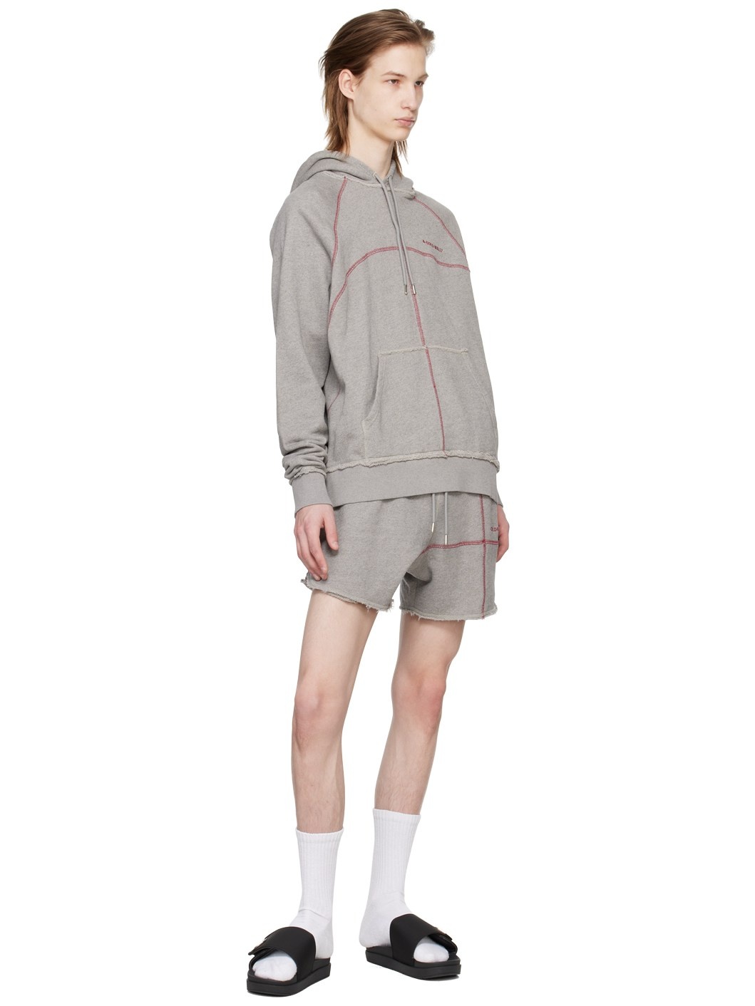 Gray Intersect Shorts - 4