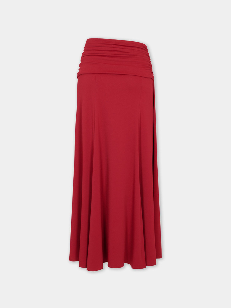 LONG SKIRT WITH RUCHED DETAILS 8