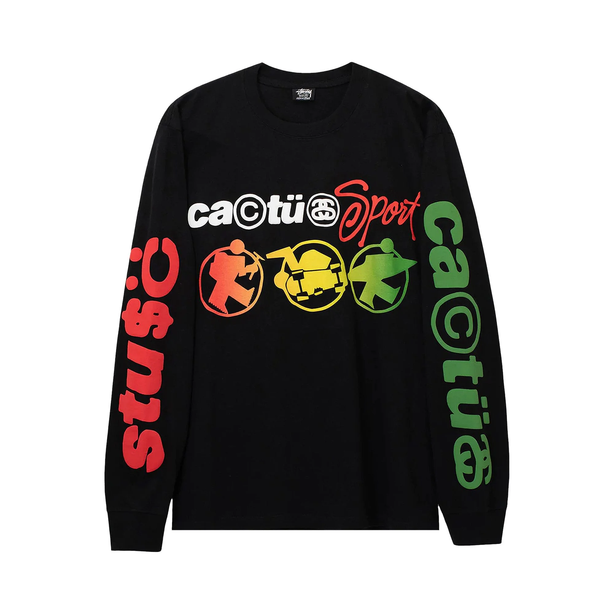 Stussy x Cactus Plant Flea Market Sport Long-Sleeve Tee 'Black' - 1