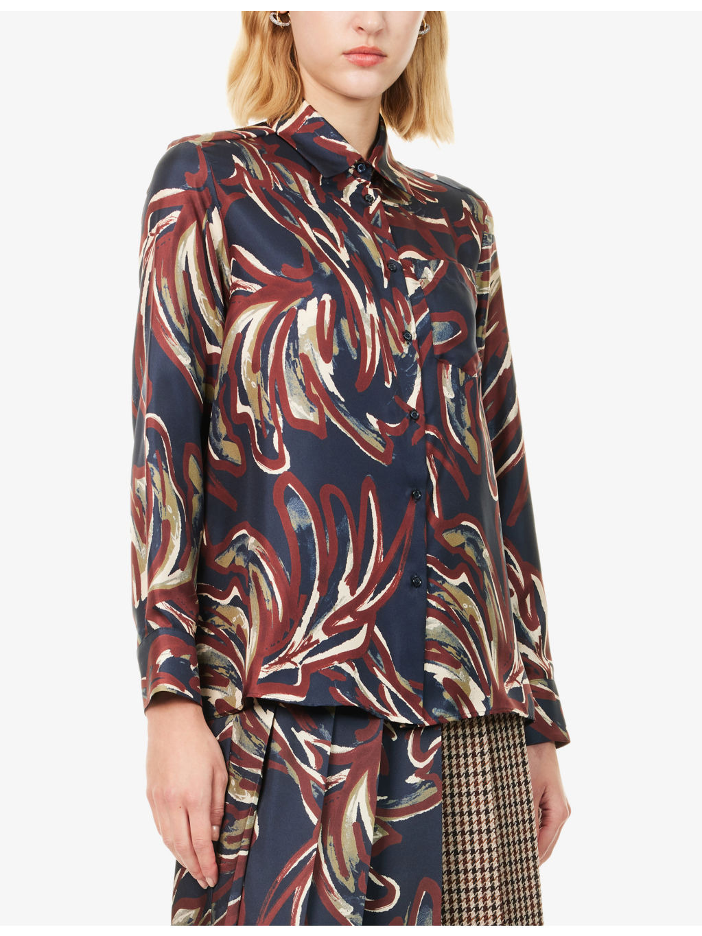 Rive Long-Sleeve Silk Shirt - 3