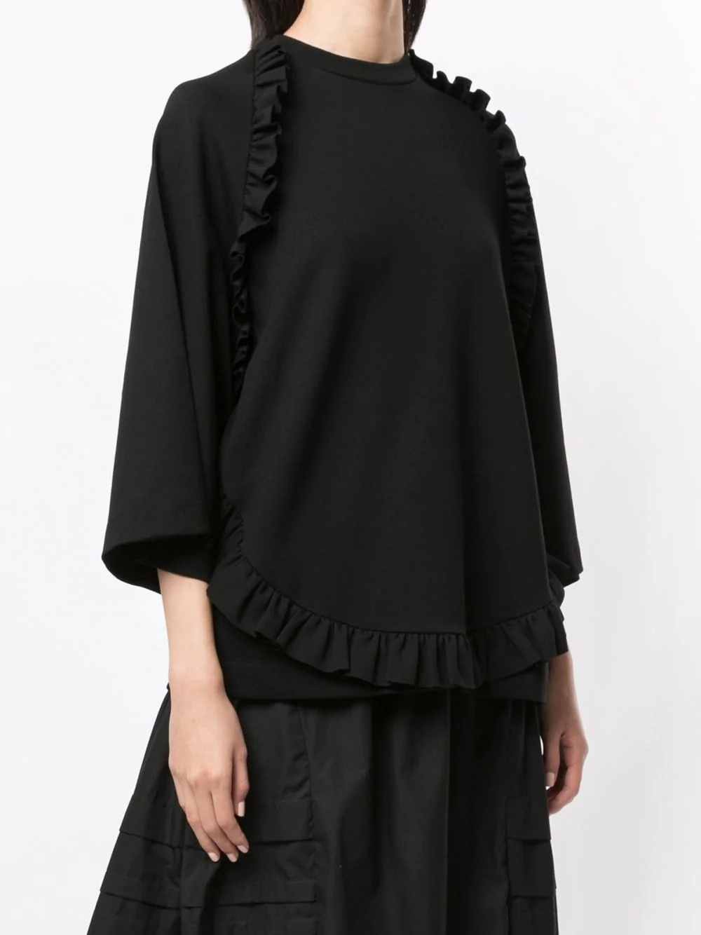 ruffle detail top - 3