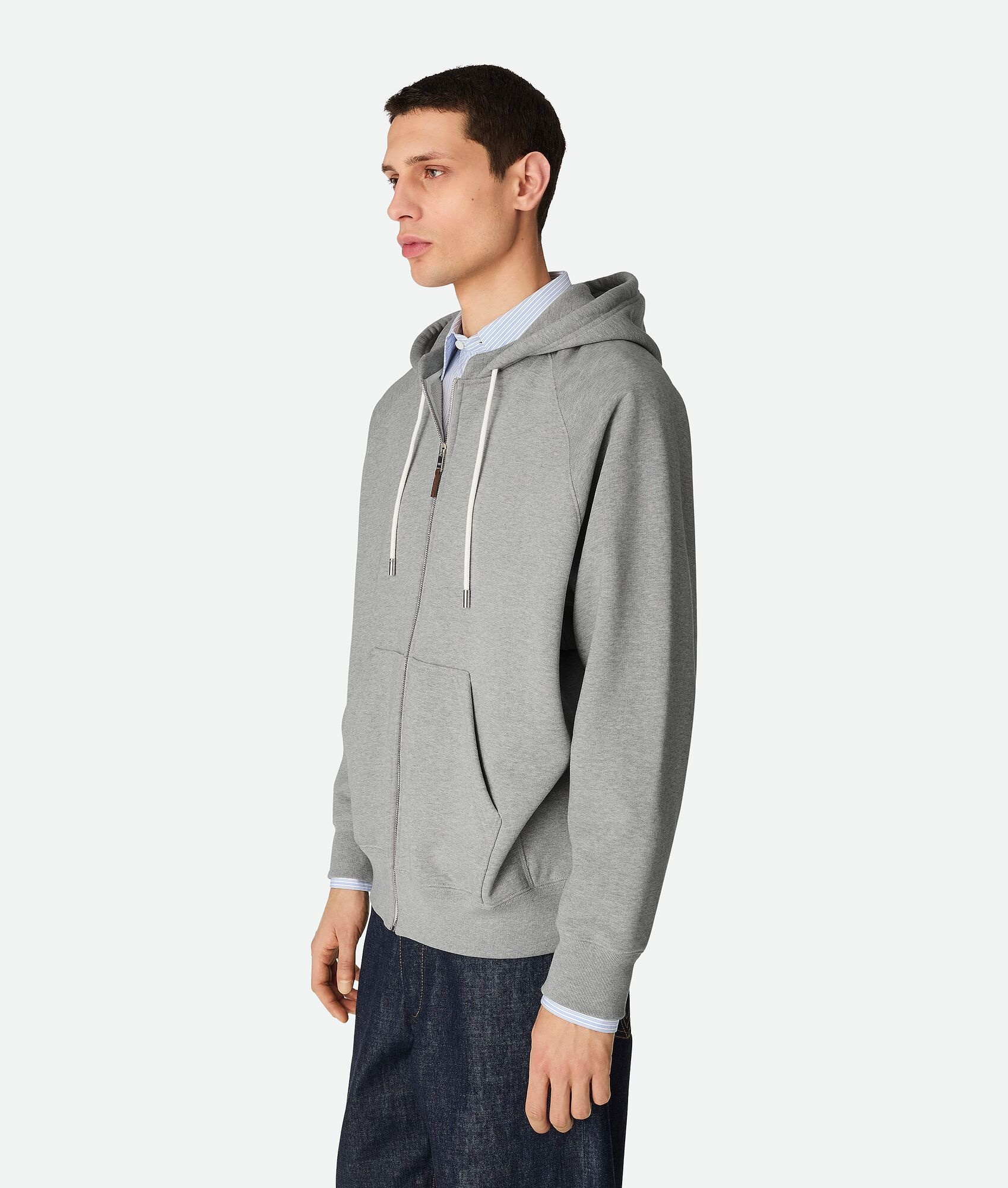 Cotton Fleece Zip Hoodie - 2