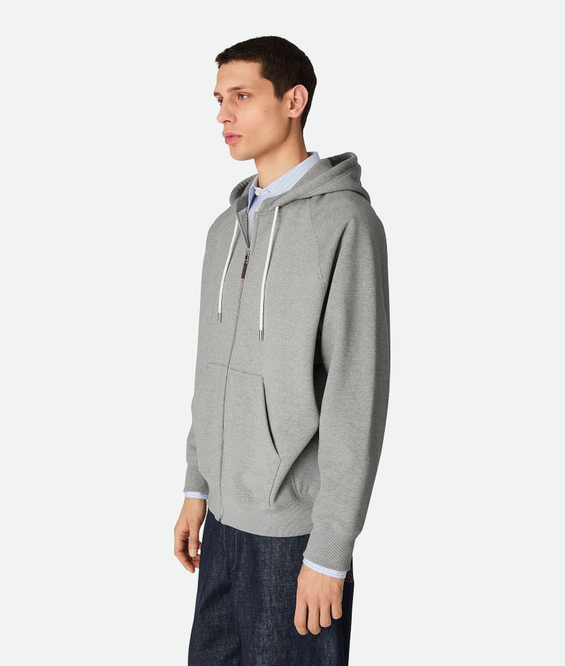 Bottega Veneta Cotton Fleece Zip Hoodie outlook