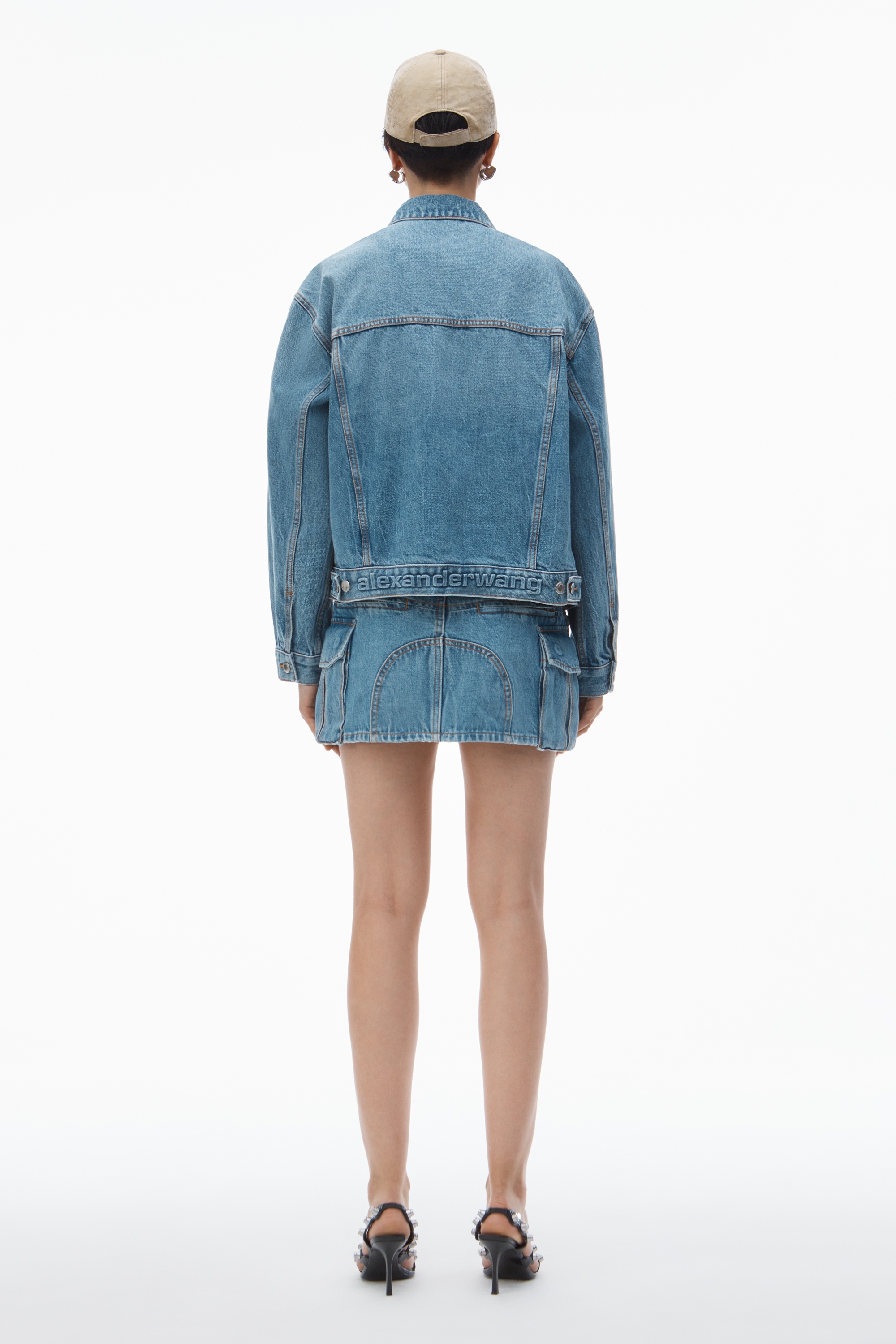Oversize Trucker Jacket in Cotton Denim - 5
