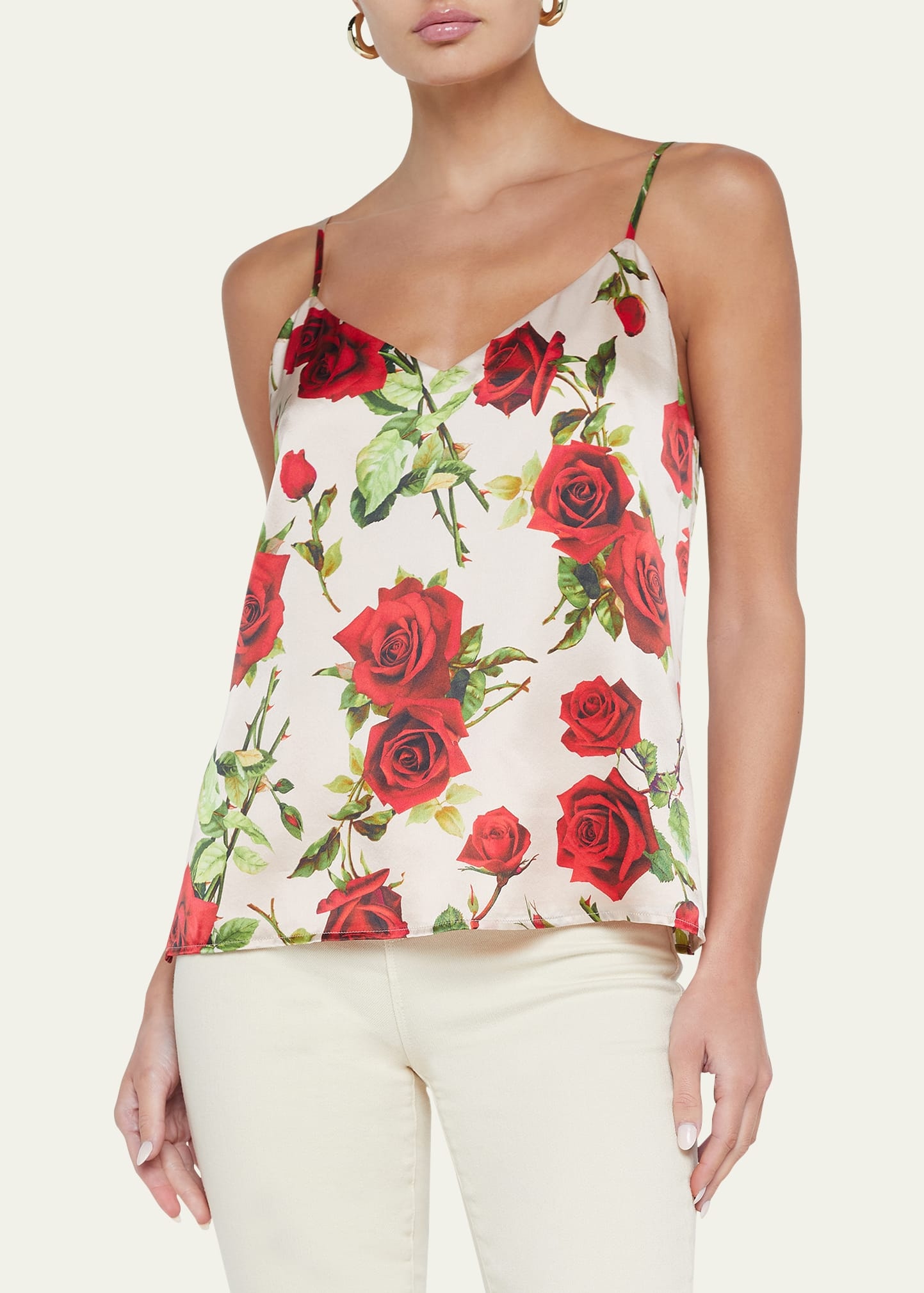 Rose Jane Spaghetti Strap Tank Top - 5