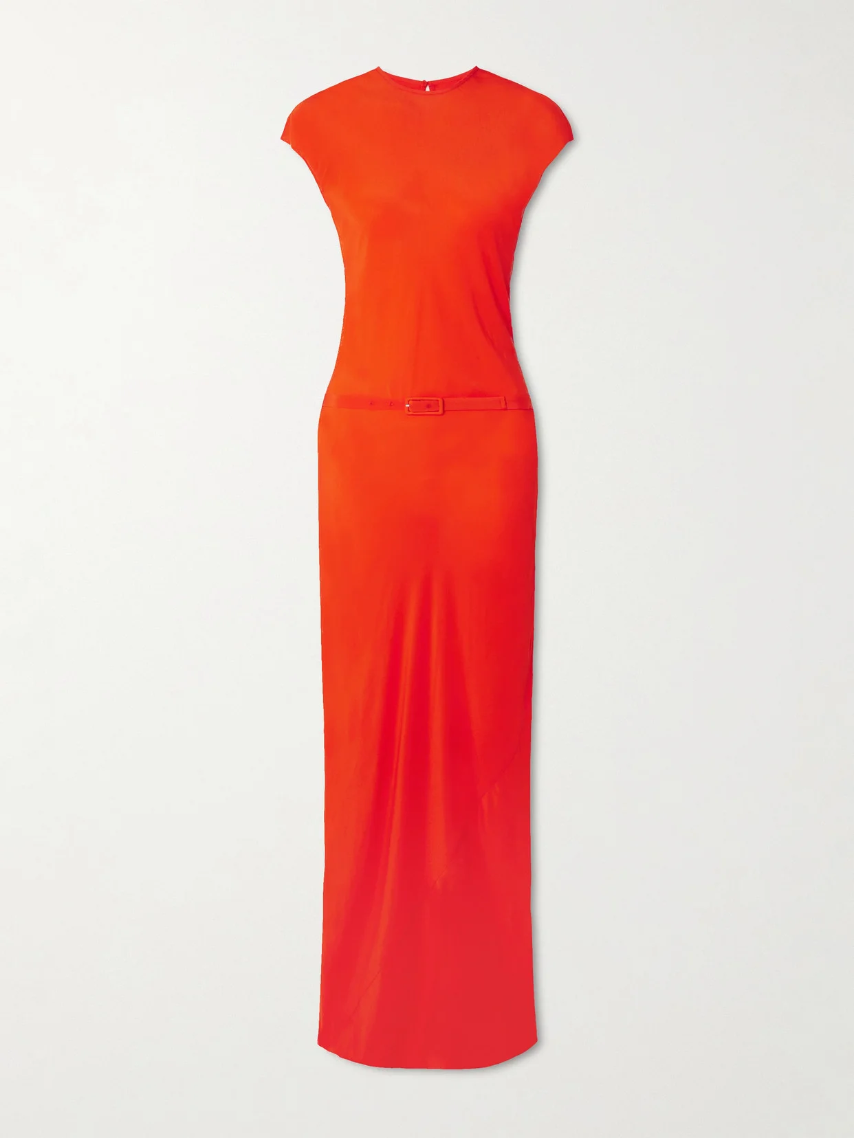 Fresca Belted Silk Crepe De Chine Maxi Dress - 1