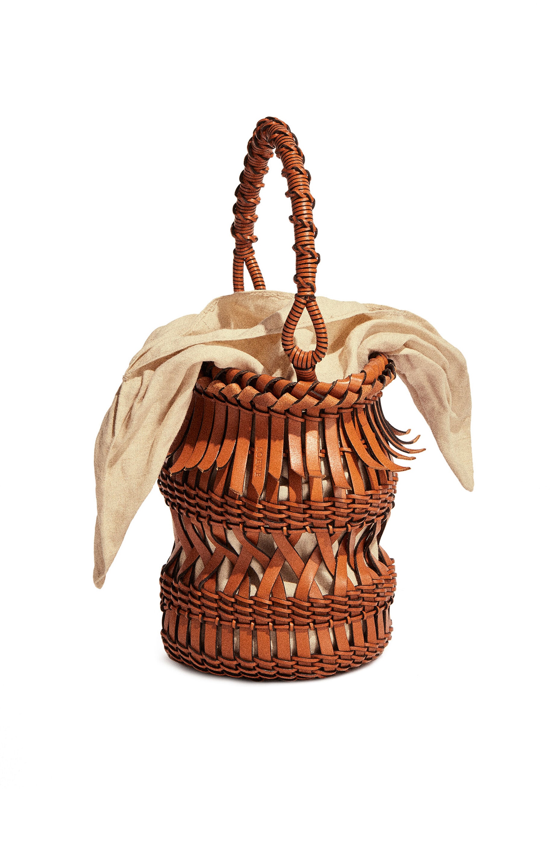 Fringes Bucket bag in calfskin - 1