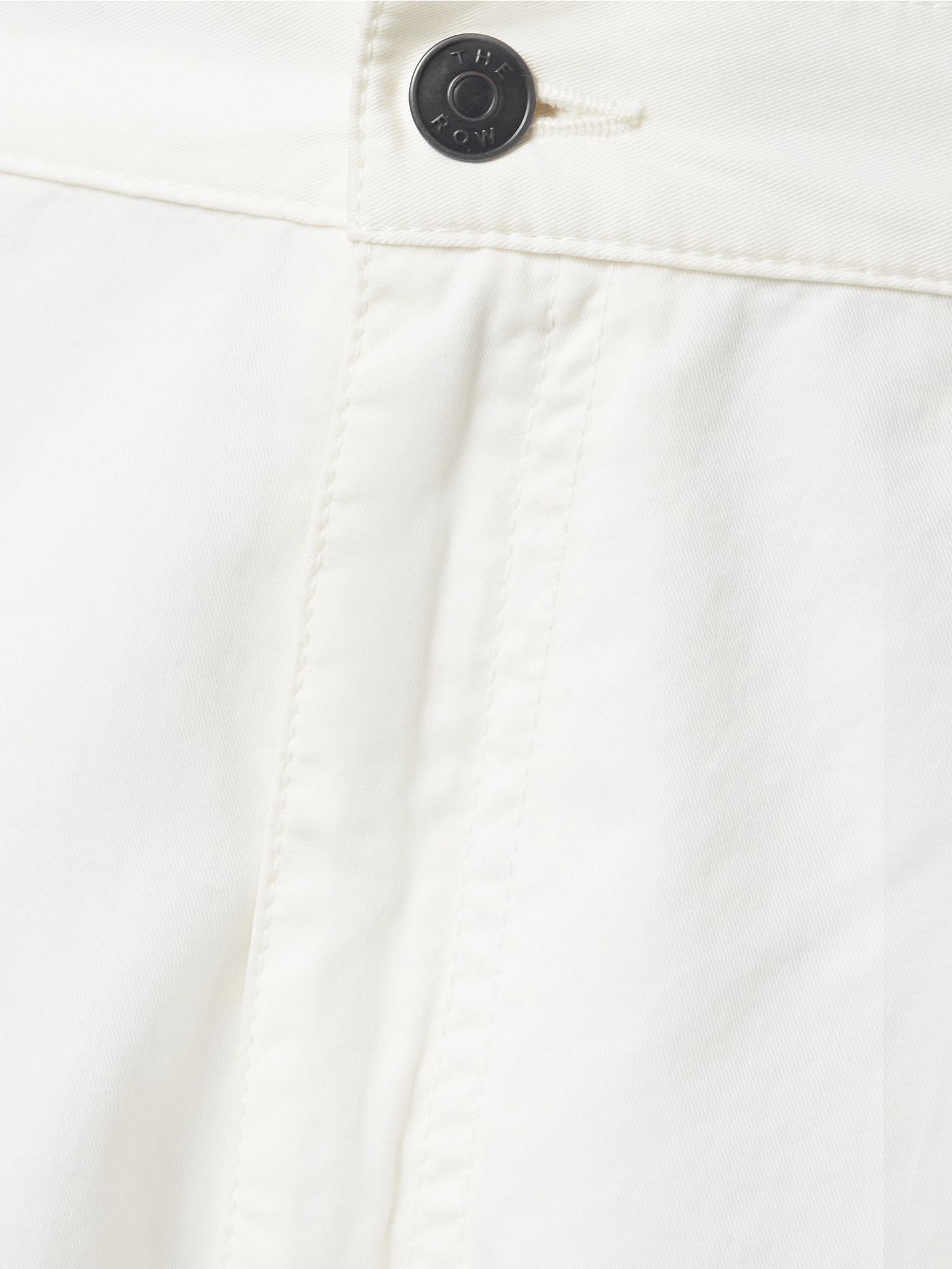 Sharka cotton and cashmere-blend twill wide-leg pants White - 5