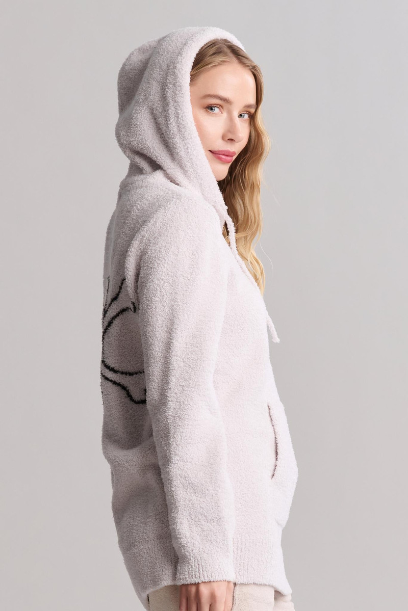 Barefoot Dreams CozyChic® Adult Skull Hoodie outlook