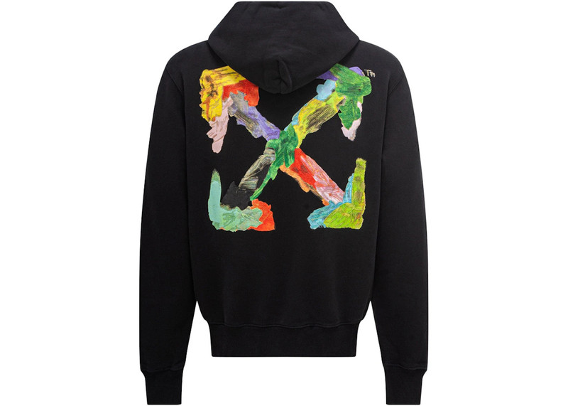 Off-White OFF-WHITE Brush Arrows Slim Skate Hoodie Black/Multi outlook