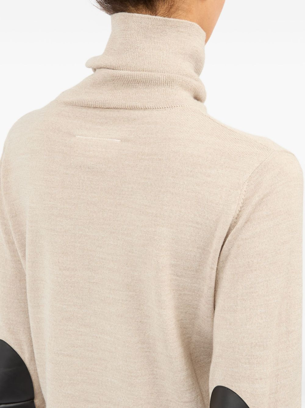 mock-neck long-sleeve top - 7