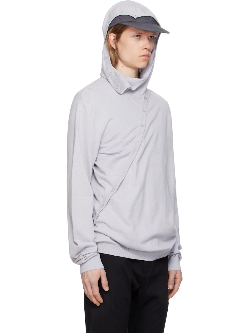 Gray 8.0 Knit Center Hoodie - 2