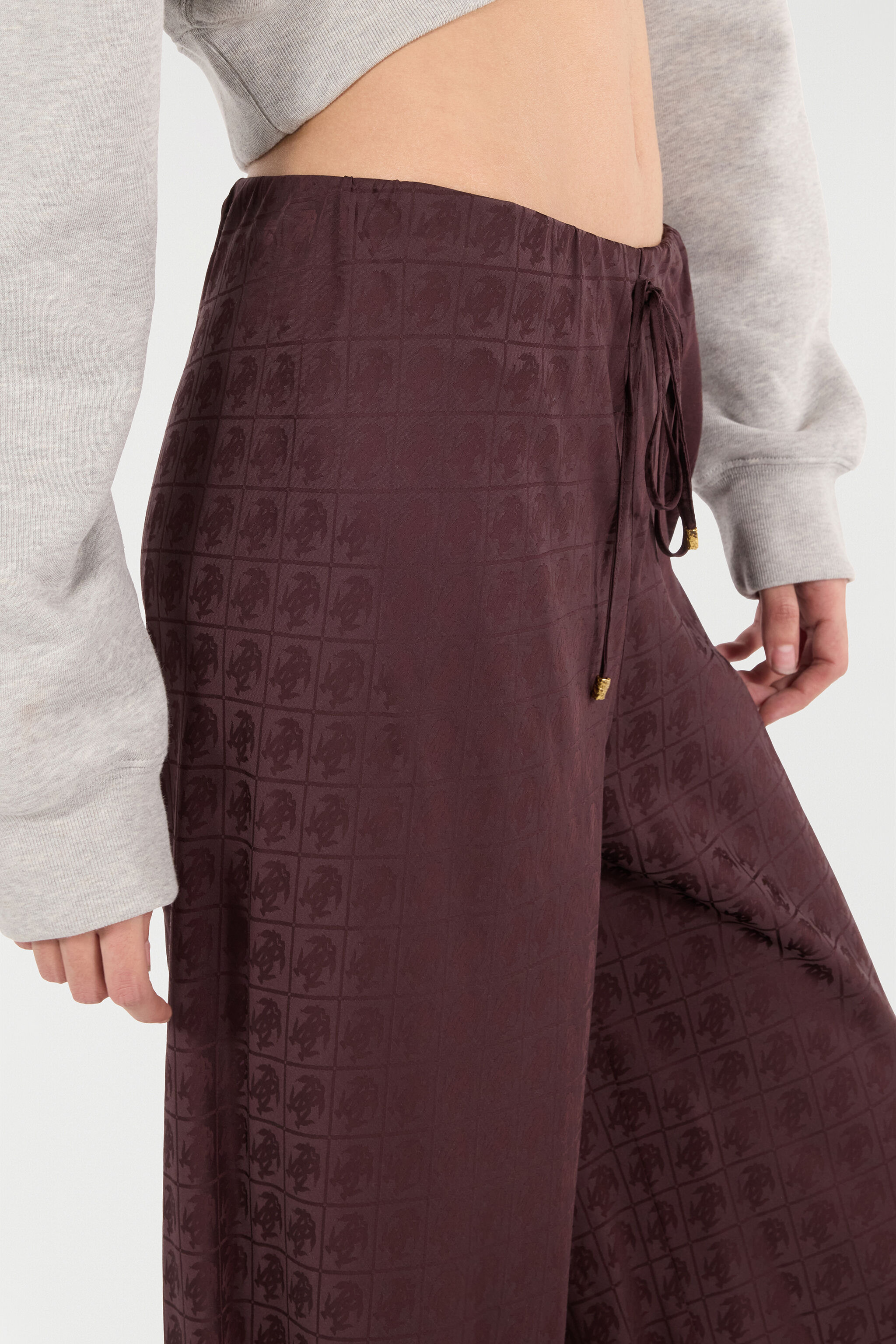 Loose Pants With Mirror Snake Monogram - 6