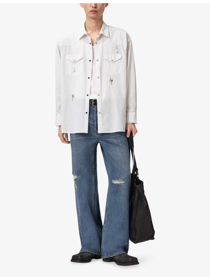 ALLSAINTS Portman Chest-Pocket Cotton Shirt outlook