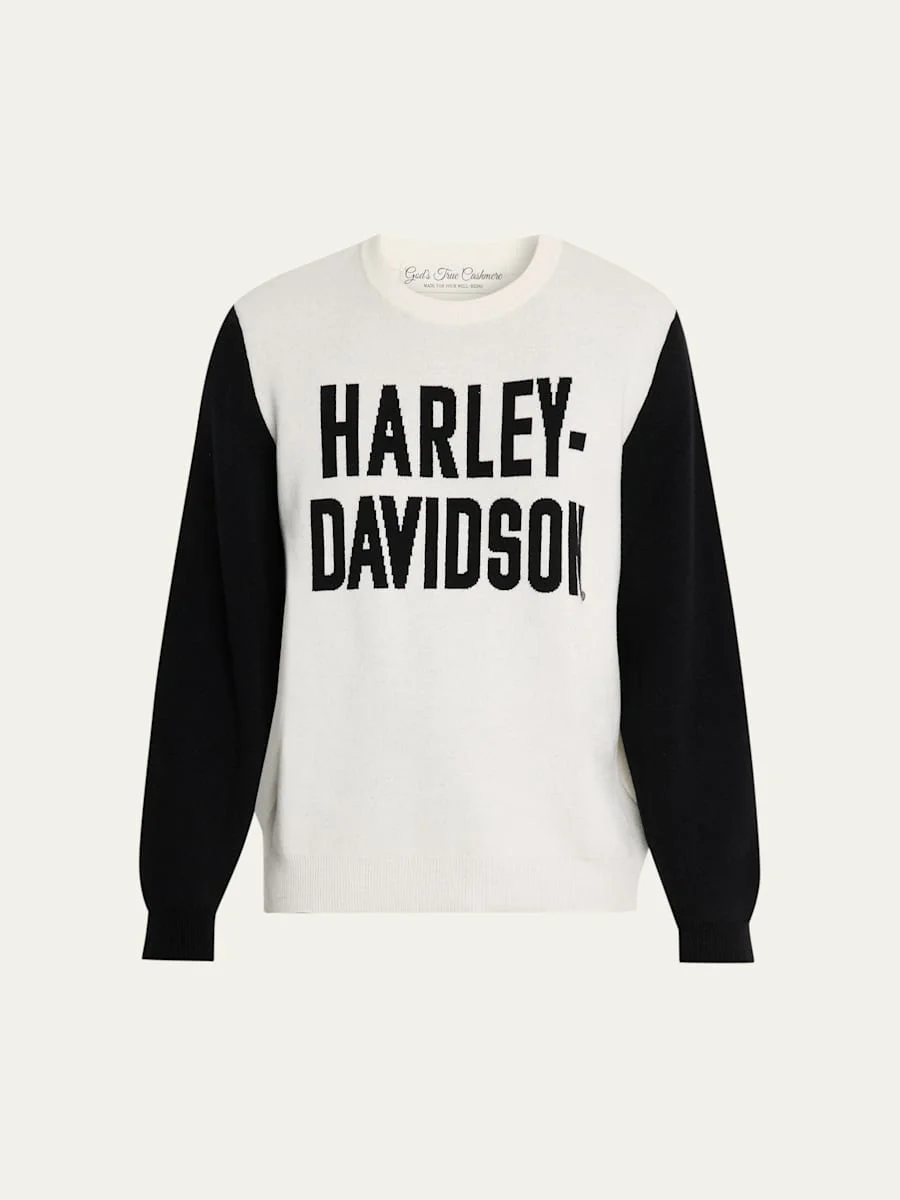 x Harley-Davidson Men's Milano Cashmere Logo Sweater - 1