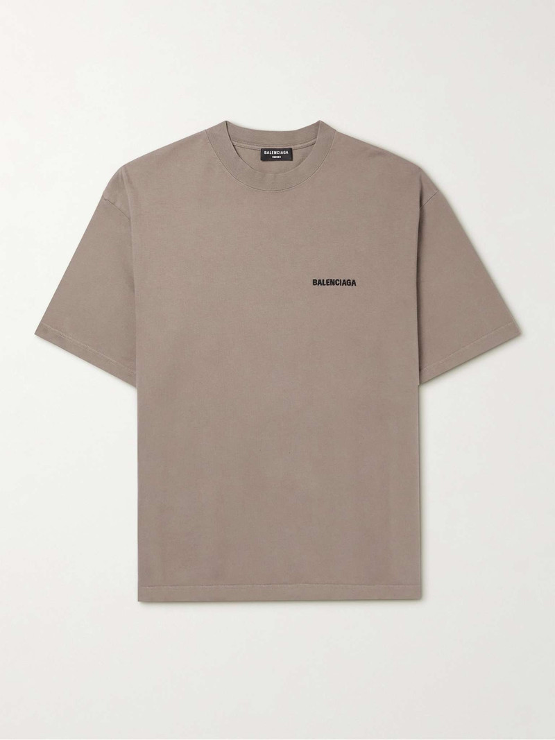 Logo-Embroidered Cotton-Jersey T-Shirt - 1