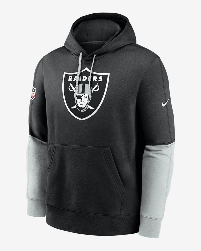 Las Vegas Raiders Sideline Team Issue Club Men's Nike NFL Pullover Hoodie 1