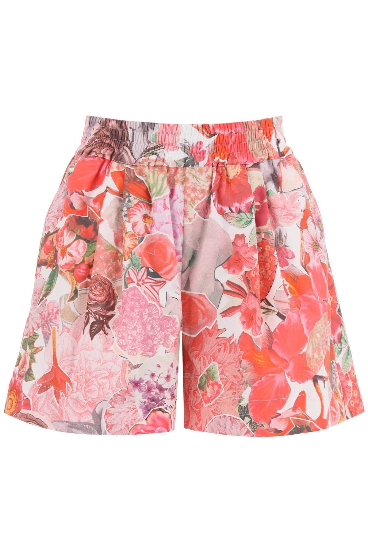 FLORAL PRINT SHORTS - 1