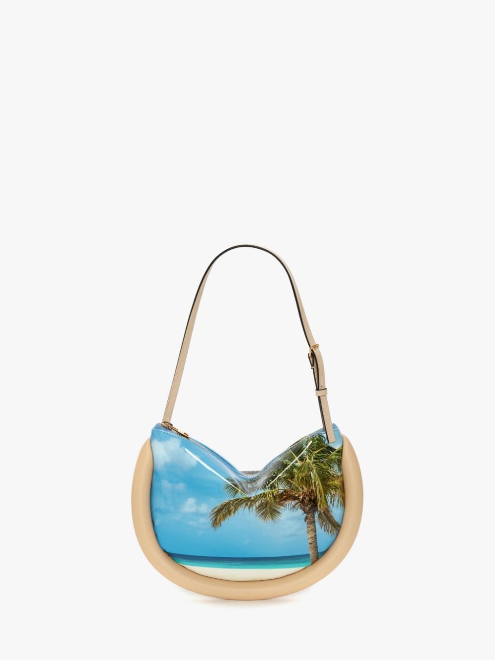 BUMPER MOON LEATHER SHOULDER BAG - 6