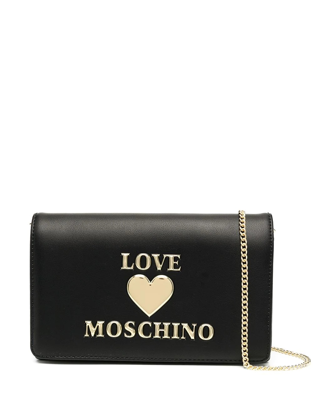 logo plaque shoulder bag - 1