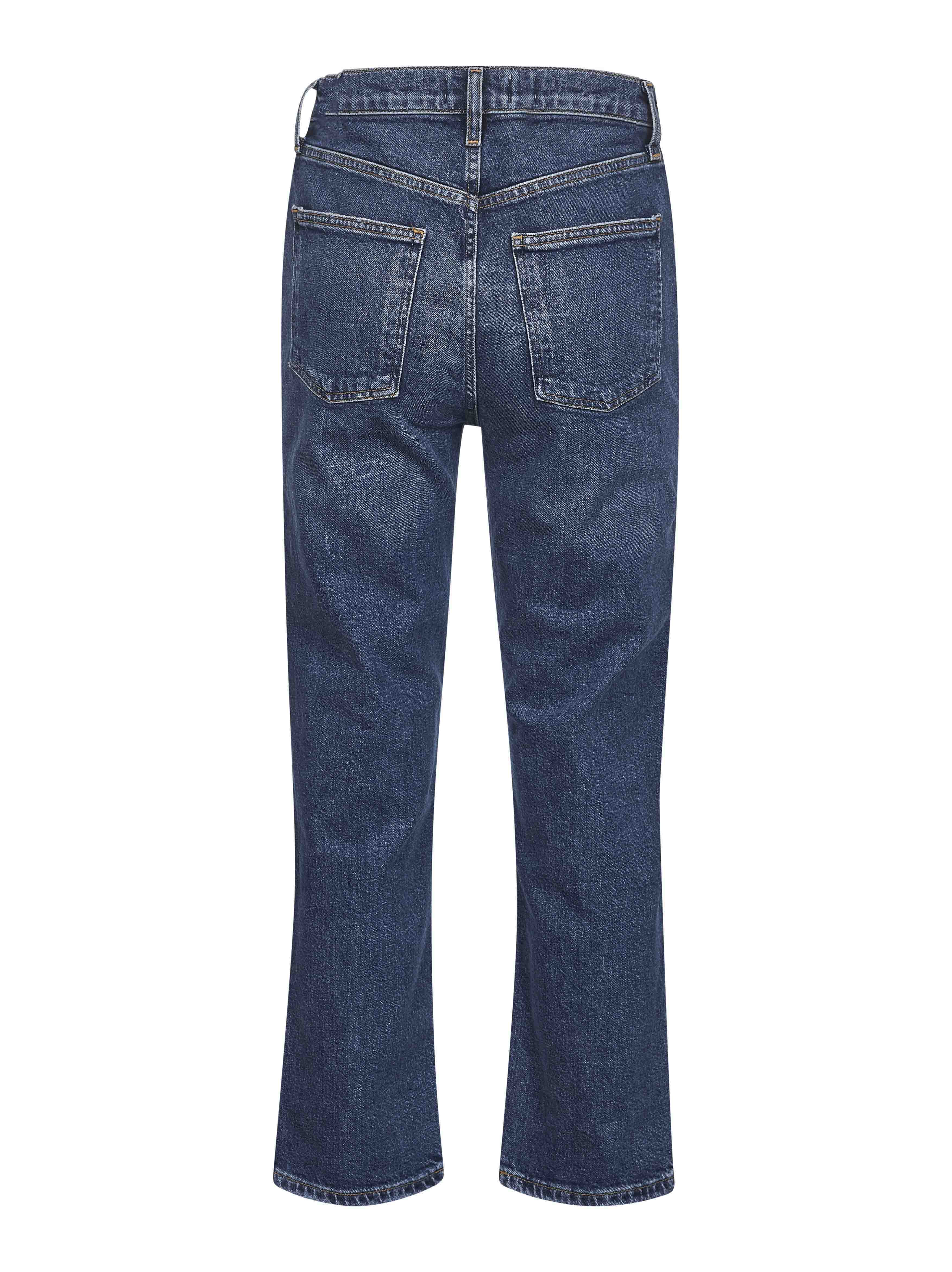 Blue denim 90's Pinch Waist Crop jeans - 2