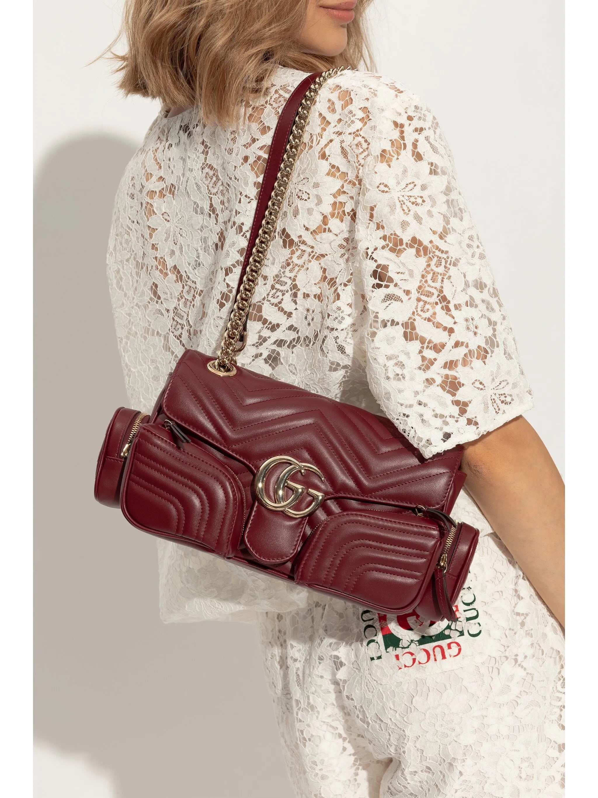 Small GG Marmont Shoulder Bag - 5