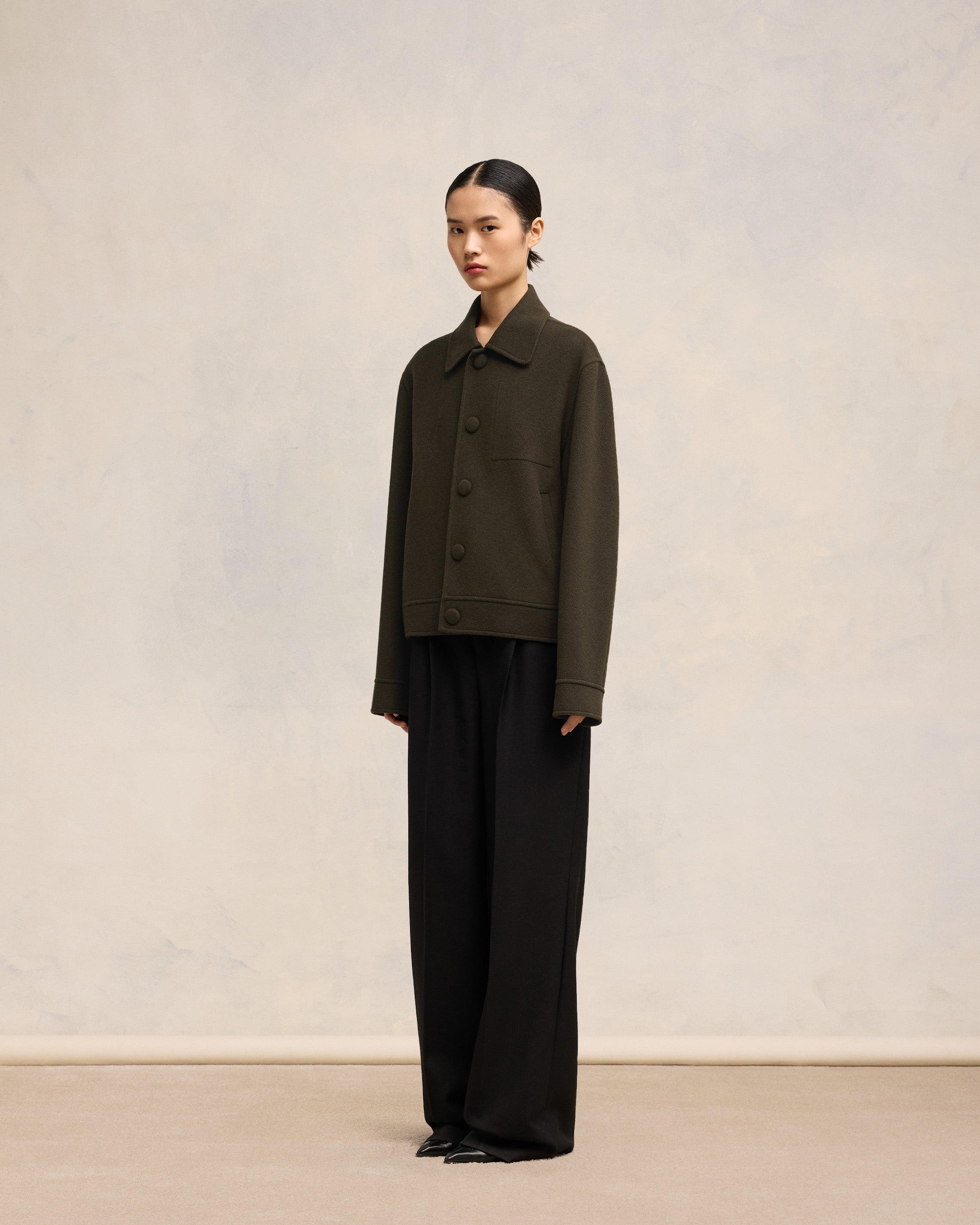 BOXY BUTTONED JACKET - 6